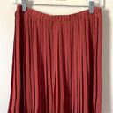 Max Studio  Pleated Elastic Waist Mini Skirt Pink Mauve Size Small NEW Photo 1