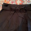 Lulus Lulu’s black ruffle hem ribbon tie pants women’s size large Photo 3