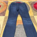 INC Macy’s Side Stripe Dark Wash Skinny Jeans Frayed Bottom Size 4 Short Petite Photo 7