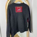 Talbots vintage Christmas reindeer snowflake wool cardigan sweater Photo 4