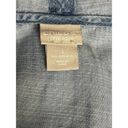 Chico's  Zenergy Hooded Snap Chambray Top Women's Size 1 (8/10) Blue 3/4 Sleeve Photo 7