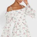 Topshop Floral Cold Shoulder Long Sleeve Romper Photo 6