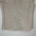 Style & Co  100% Linen Button Down Front Short Sleeves Shirt Photo 2