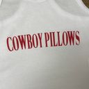 Cowboy Pillows Cropped Tank White Size L Photo 1