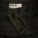 FILA  Women’s French Terry Cloth Black Elastic Waist Joggers Medium Photo 2