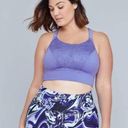 Lane Bryant  Livi Active Plus Size 16 Violet Storm Knotted Back Sports Bra Photo 0