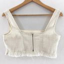 Missguided  Women's Tweed Fringe Crop Cami Top size 6 Photo 3