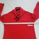 Nba  4 Her Womens Size M Red Chicago Bulls Cowl Neck Sweatshirt Basketball Photo 8