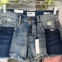 William Rast  High Rise Denim Jean Shorts Cutoffs Button Fly Women 25 Dual Upbeat Photo 1