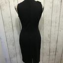 White House | Black Market  Graphic Sleeveless Sheath dress Size 2P Black & Ecru Photo 5