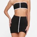 SKIMS NWT!  Zip-Up Swim Mini Skirt in Onyx Photo 1