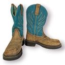 Ariat  Cowgirl Boots Probaby Flame Turquoise Size 7 Photo 2