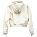 J.Crew  Heritage fleece cropped hoodie in Ivory BW072 size M NWT Photo 3