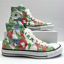 Converse  Chuck Taylor All Star High Top Sneakers 10 Women's Green Red Blue Shoes Photo 0