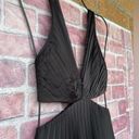 Abercrombie & Fitch Abercombie satin pleated cutout maxi dress XS Photo 4