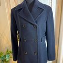 st. john's bay  Wool Women’s Pea Coat in Dark Navy Photo 0