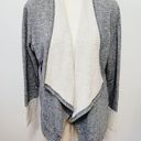Gibson  charcoal french terry flyaway cardigan size large Photo 0