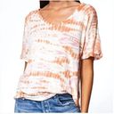 Young Fabulous and Broke  Womens‎ Multicolor Twister Tie Dye Linen T-Shirt Size S Photo 1