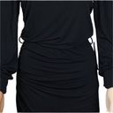 Young Fabulous and Broke YOUNG, FABULOUS & BROKE black open back,ruched,asymmetrical midi dress, M. NWT Photo 3