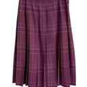 Pendleton Classic Pleated Skirt 100% Virgin Wool Purple
Plaid Midi Size 14 USA Photo 0