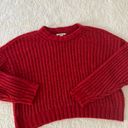 American Eagle Red Knit Sweater Photo 3