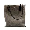 Longchamp Roseau Essential Large Gray Wool Open Tote Bag Shopper New $430 Photo 4