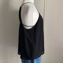 Naked Zebra  Ladies Black Chiffon Strappy Racerback Tank Blouse Photo 3