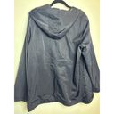 Eileen Fisher  Rain Jacket Black Women Size Large L Outdoor Hood Photo 3