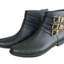 Loeffler Randall Loeffler‎ Randall Fenton Rain Booties Boots Black Gold Photo 7