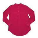 Equipment NWT  Slim Signature in Persian Red Washed Silk Button Down Shirt M $204 Photo 0