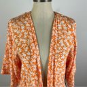 Privacy Please  Orange Floral Tie Front Dress Photo 2