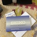 Seiko New!  Women's Solar Dress Watch #SUP377 Silver Diamond & Mother of Pearl Photo 7