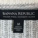 Banana Republic  Oversized Half Zip Sweater Cashmere Blend Heather Gray Medium Photo 2