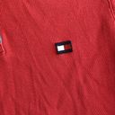 Tommy Hilfiger Vintage  Y2K 2000s Ribbed Red Flag Collar Polo Shirt Size Medium Photo 2