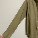 Everlane  Khaki Colored 100% Cotton Button Front Blouse Photo 4