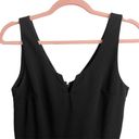 The Row  A Deep V Neck Sleeveless Black Mini Cocktail Dress Photo 2