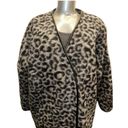 Mango  Wool Blend Animal Print Oversized Suit Jacket Size M Photo 1