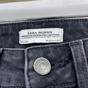 ZARA  Woman Premium Denim Black Skinny Distressed Jeans Size 8 Photo 10