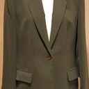 Charter Club Olive Green 1 Botton Blazer Size 10 Photo 0