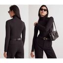 Madewell  | NWT | Turtleneck Thong Bodysuit | True Black | Sz XS | Minimalist Photo 1