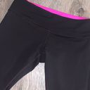 Lululemon Reversible Wunder Under Crop Leggings Pink/Black Size 10 Photo 9