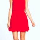 Lush Clothing Lush Red Halter Dress Chiffon Mini Fit Flare Lightweight M Photo 1