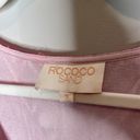 Rococo  Sand Hikari Poly Jacquard Georgette Mini Dress Pink Purple Size Small Photo 4