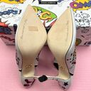 Dolce & Gabbana  Graphic-Print Slingback Pump EU 37 US 7 White High Heel Stiletto Photo 9