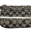 Coach  Black and Gray Signature Canvas Wristlet Photo 4