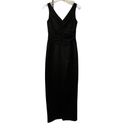 David's Bridal David’s Bridal Black Sleeveless V-Neck Maxi Dress Sz 2 Photo 1