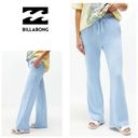 Billabong New.  sky blue wide leg sweat pants. Small. Retails $59 Photo 1