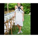 Proenza Schouler NWT. $1250  Off-the-shoulder bow crepe mini dress sz 6 Photo 8