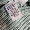 Loft  Women's Small Mint Green Open Knit Sweater 100% Cotton Pastel Spring Photo 4