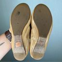 Tory Burch  |  tan beige ballet flats with gold logo size 6 Nude Photo 3